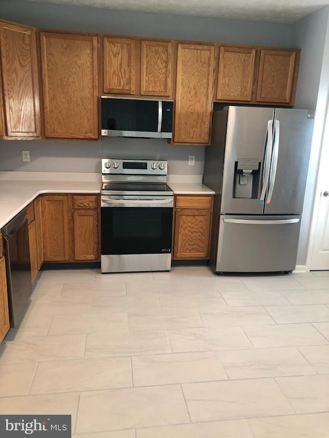 kitchen with stainless steel appliances