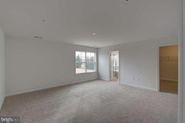 view of carpeted empty room