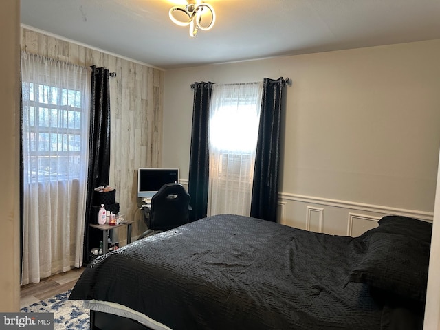 bedroom featuring hardwood / wood-style floors