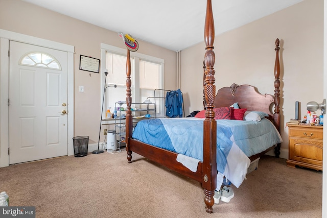 bedroom with carpet floors