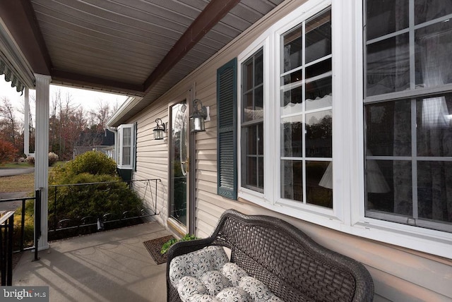 view of patio / terrace featuring a porch