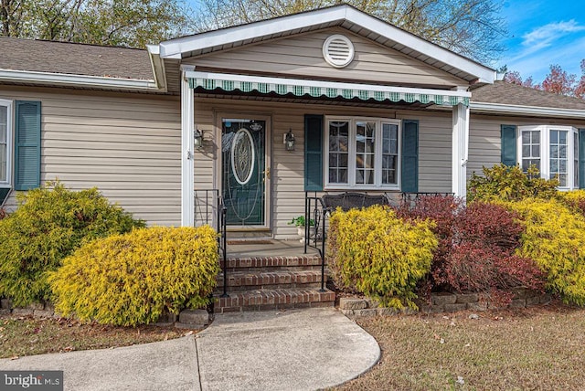 view of property entrance