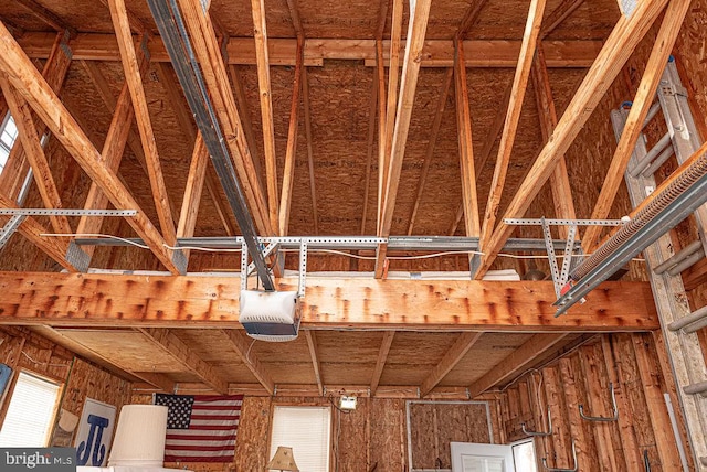 room details with a garage door opener