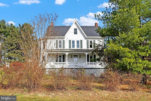 view of front of house featuring a porch