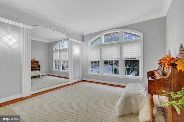 7238 Farr St, Annandale, VA 22003 - bedroom featuring wood finished floors, crown molding, and baseboards