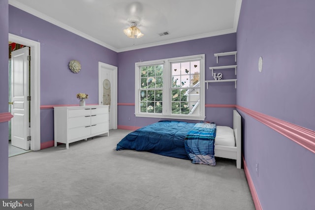 7238 Farr St, Annandale, VA 22003 - carpeted bedroom with ornamental molding and baseboards