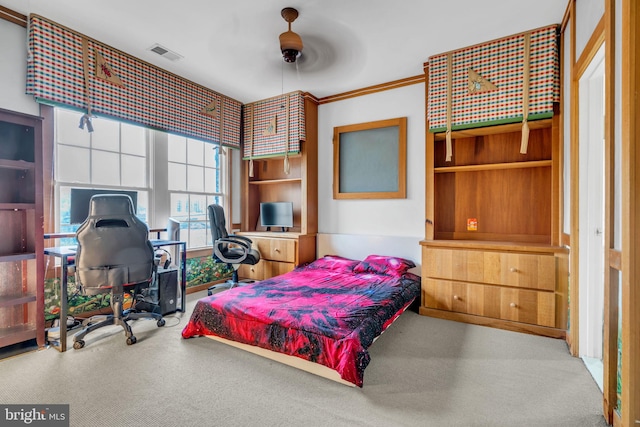 7238 Farr St, Annandale, VA 22003 - bedroom with carpet floors and ceiling fan