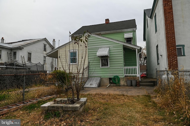 view of rear view of property