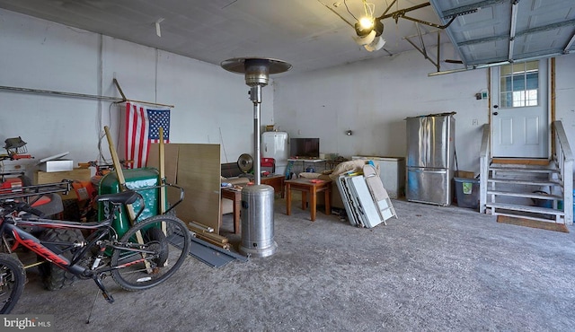 miscellaneous room with water heater