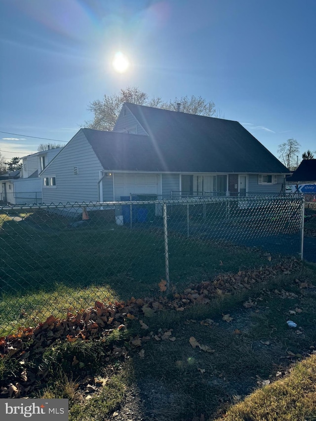 view of rear view of property