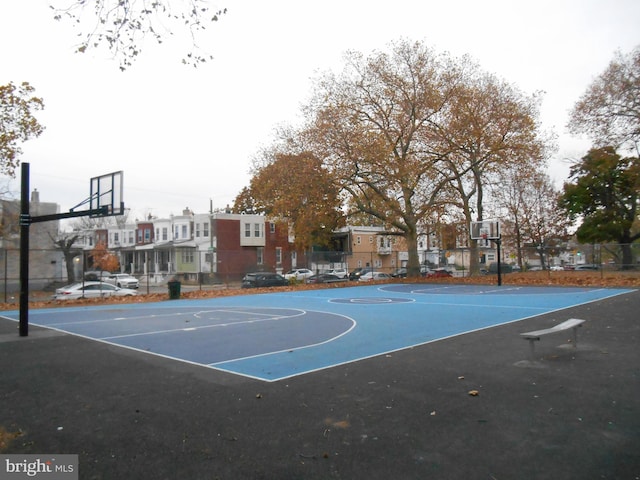 view of basketball court