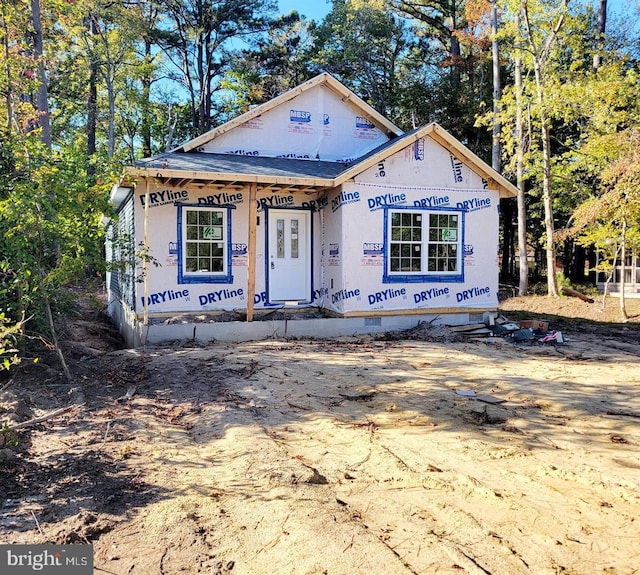 view of property in mid-construction