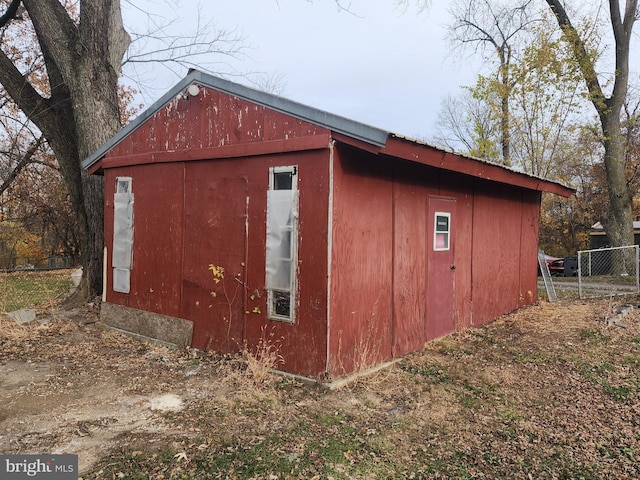 view of outbuilding