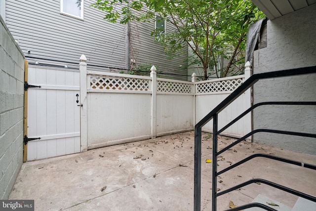 3013 Wharton St, Philadelphia, PA 19146 - view of patio featuring a gate