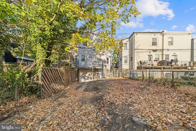 view of back of property