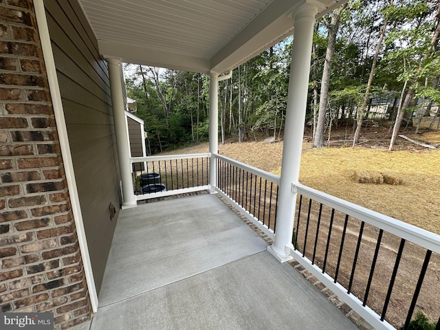 view of patio / terrace featuring covered porch