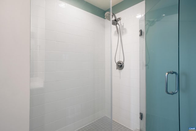 bathroom with an enclosed shower