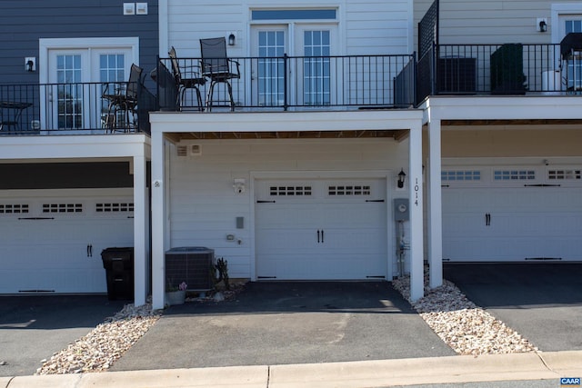 garage with cooling unit