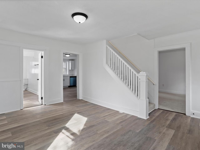 interior space featuring hardwood / wood-style floors