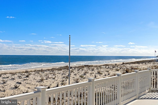 water view featuring a view of the beach