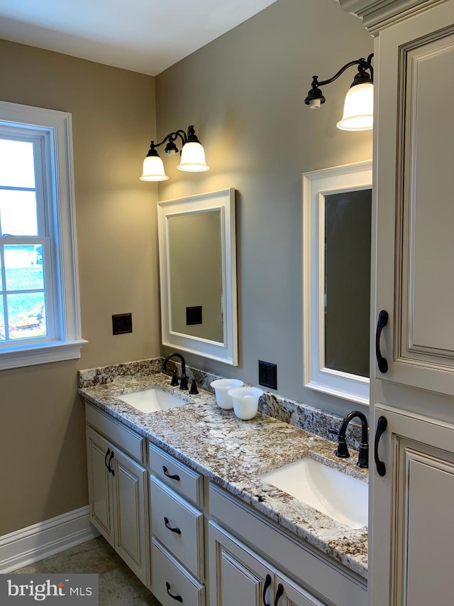 bathroom with vanity