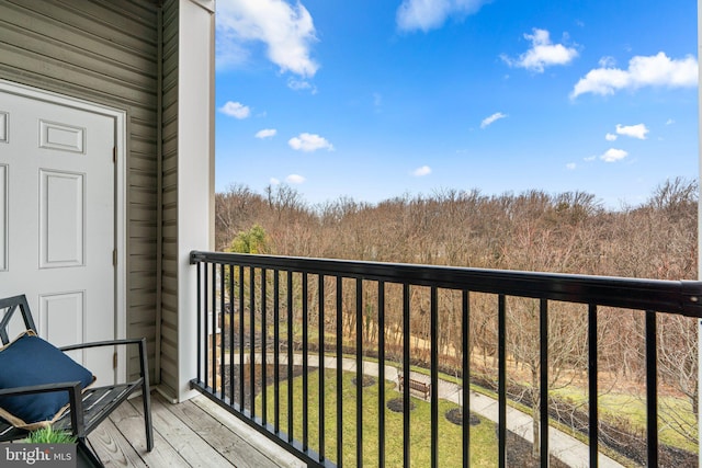 view of balcony