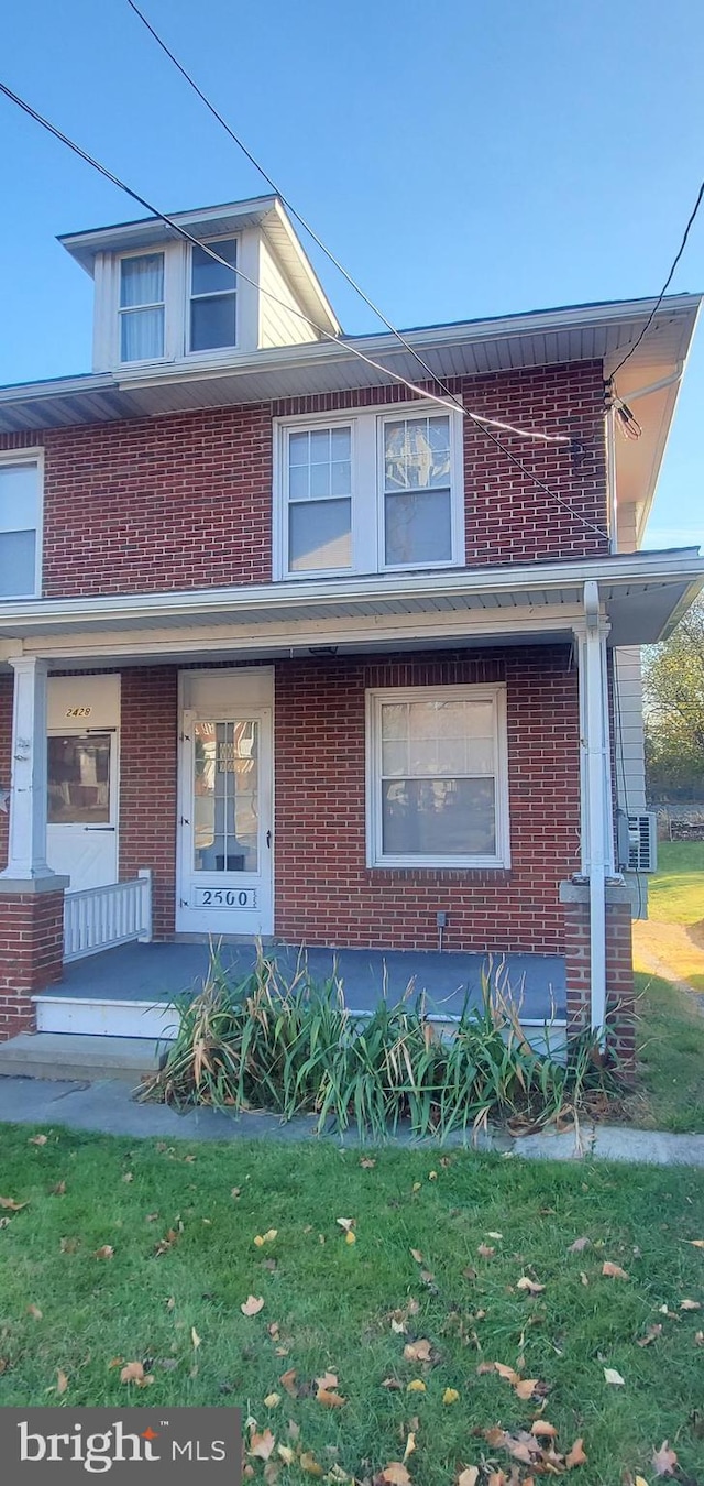 view of front of house with a porch