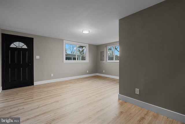 entrance foyer featuring light hardwood / wood-style floors