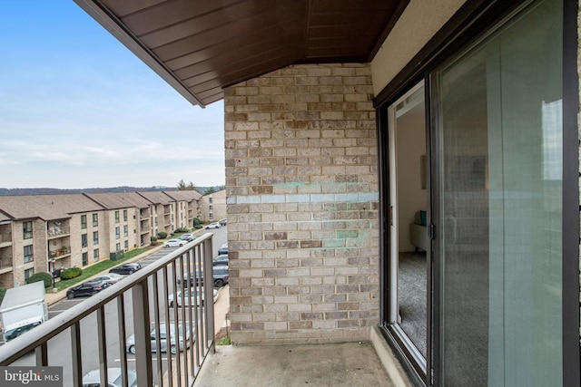 view of balcony