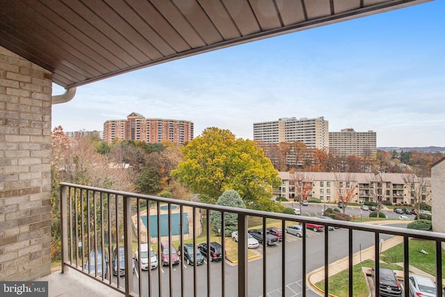 view of balcony