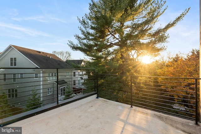 view of patio / terrace featuring a balcony