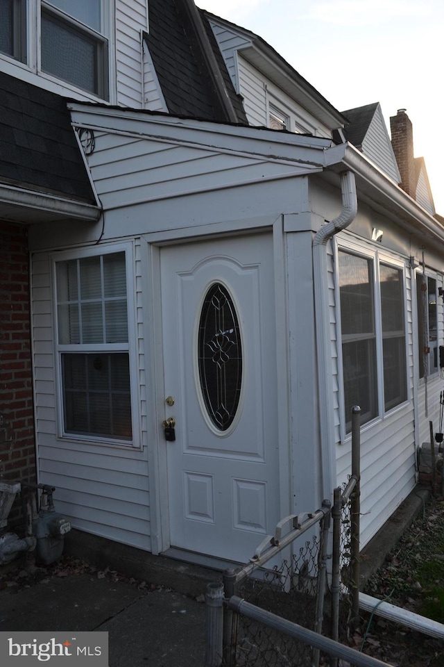 view of entrance to property