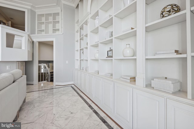 1401 N Oak St Unit 903, 905, Arlington, VA 22209 - hall with light marble finish flooring and baseboards