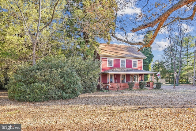 4555 Snow Hill Rd, Salisbury, MD 21804 - view of front of house with covered porch and roof with shingles