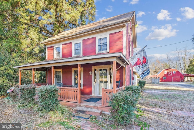4555 Snow Hill Rd, Salisbury, MD 21804 - view of front of property with a porch