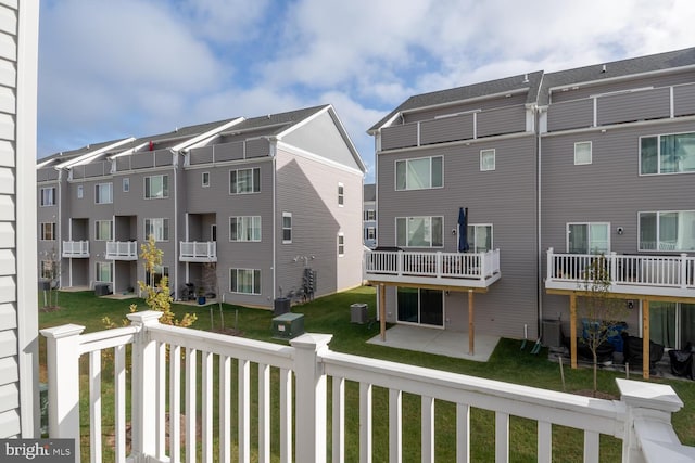 exterior space featuring a patio and central AC unit