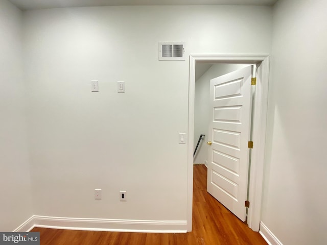 interior space featuring hardwood / wood-style flooring