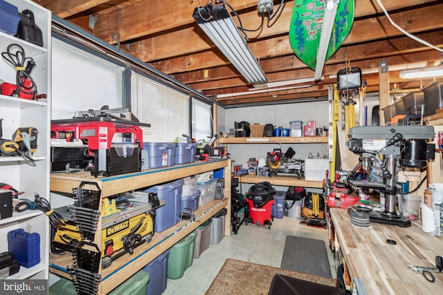 view of storage room