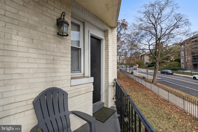 view of balcony