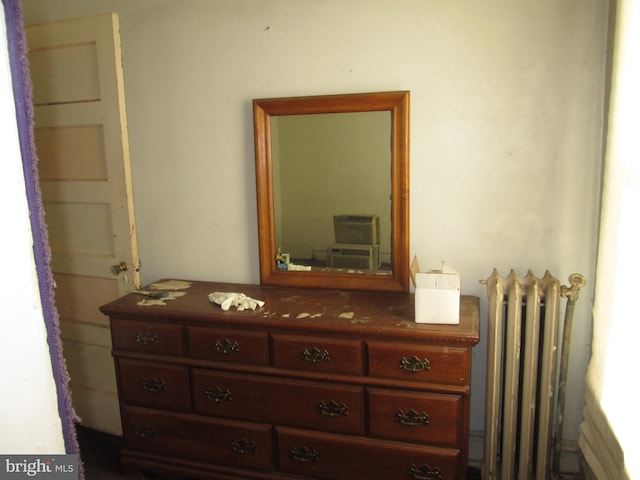 interior details with radiator heating unit