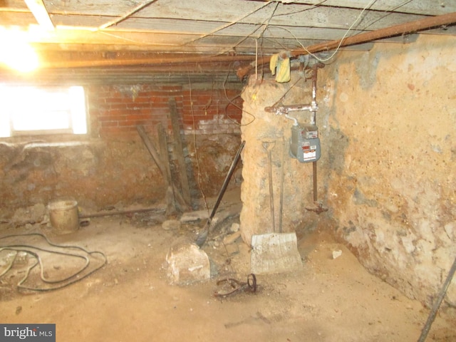 view of basement