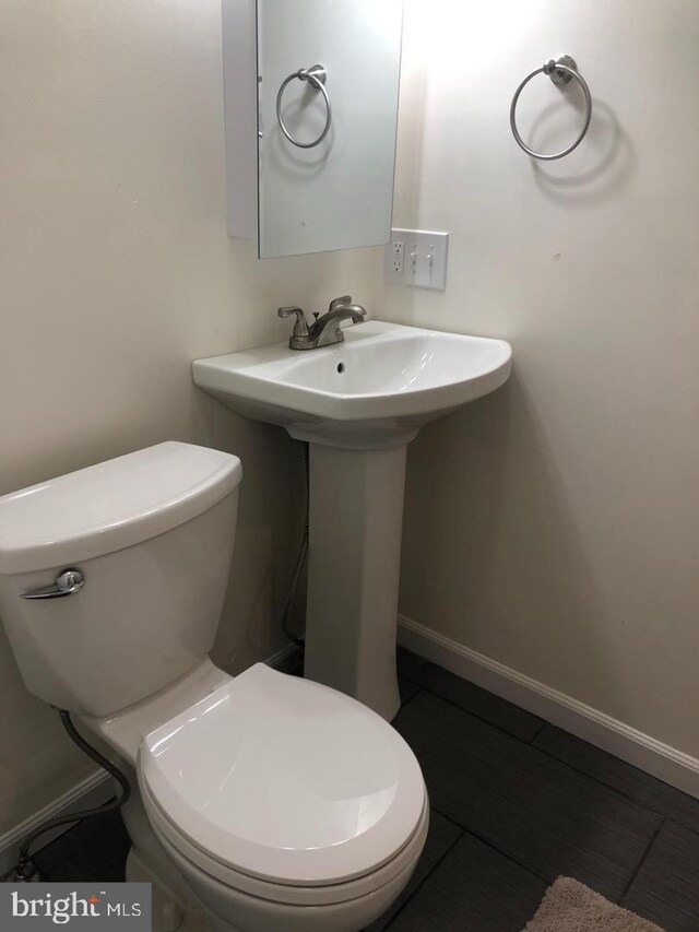 1600 S Taney St, Philadelphia, PA 19145 - bathroom with toilet and tile patterned floors