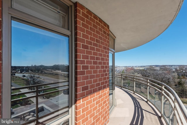 view of balcony