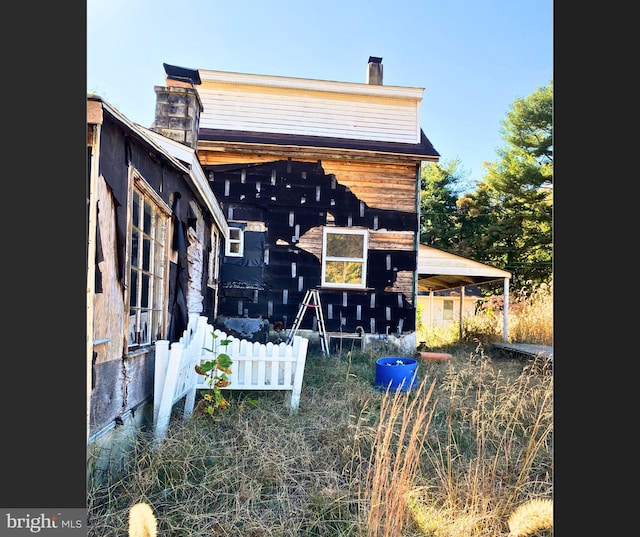 view of back of property