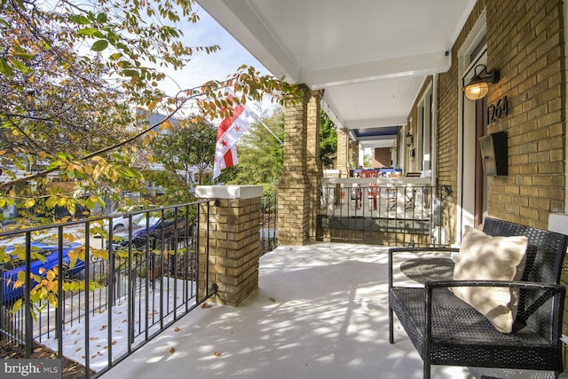 view of balcony