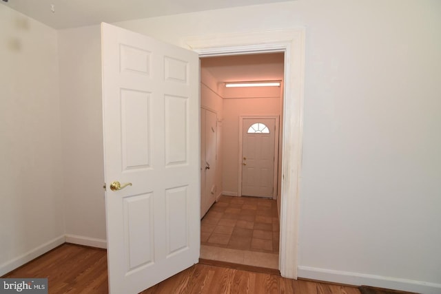 interior space featuring hardwood / wood-style floors