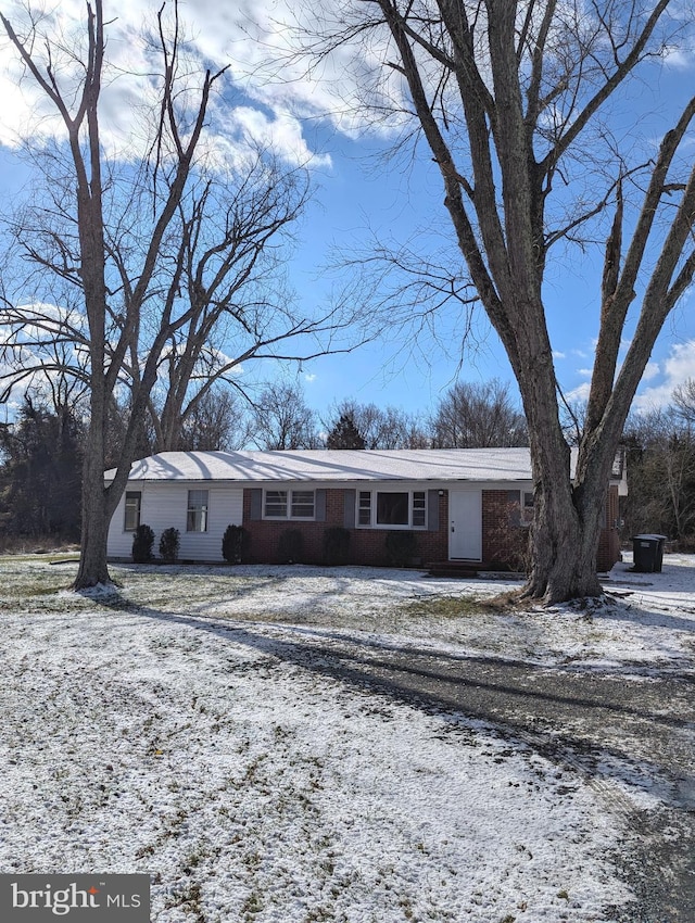 view of ranch-style home