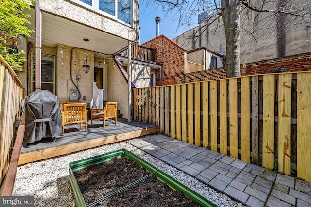 view of patio / terrace featuring a deck