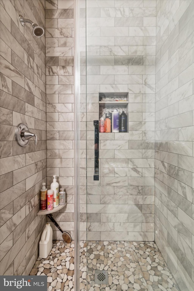 bathroom with walk in shower