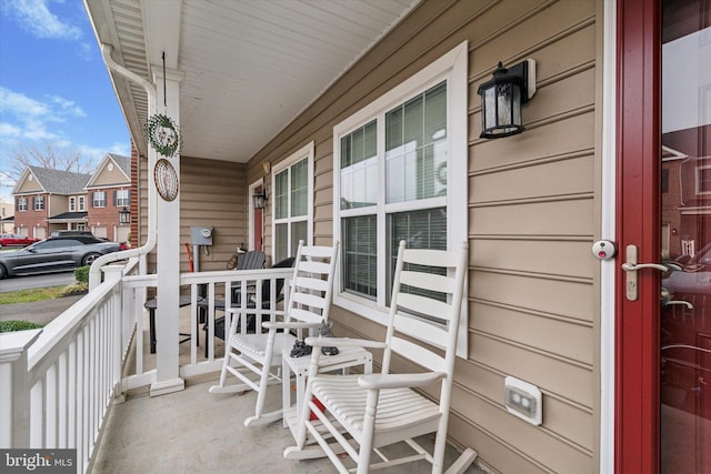 balcony with a porch